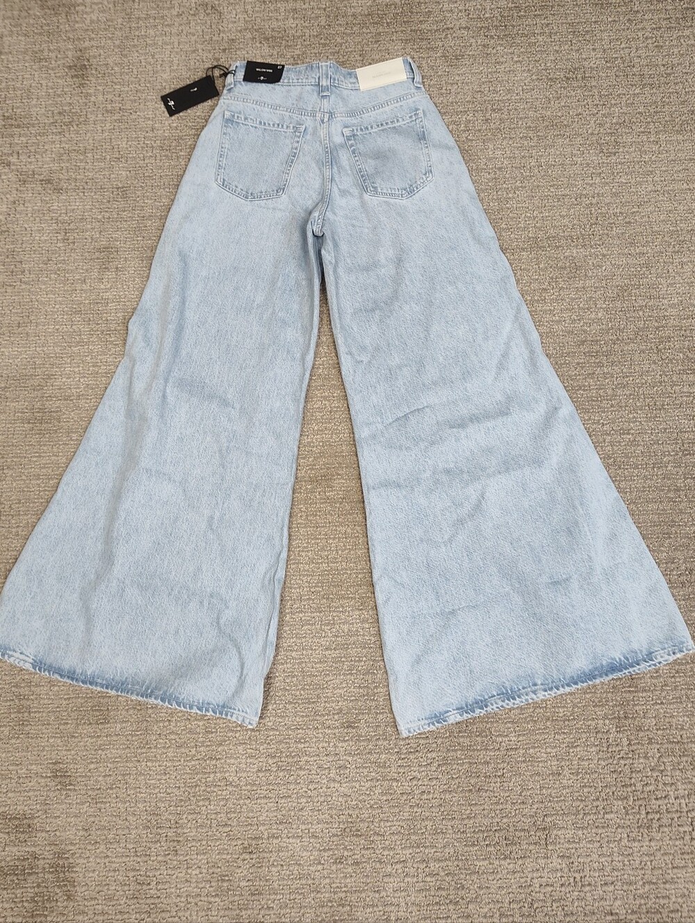 NWT! Women's 7 For All Mankind Willow Wide Denim Jeans - Size 27 - Retail $248 - Picture 3 of 6